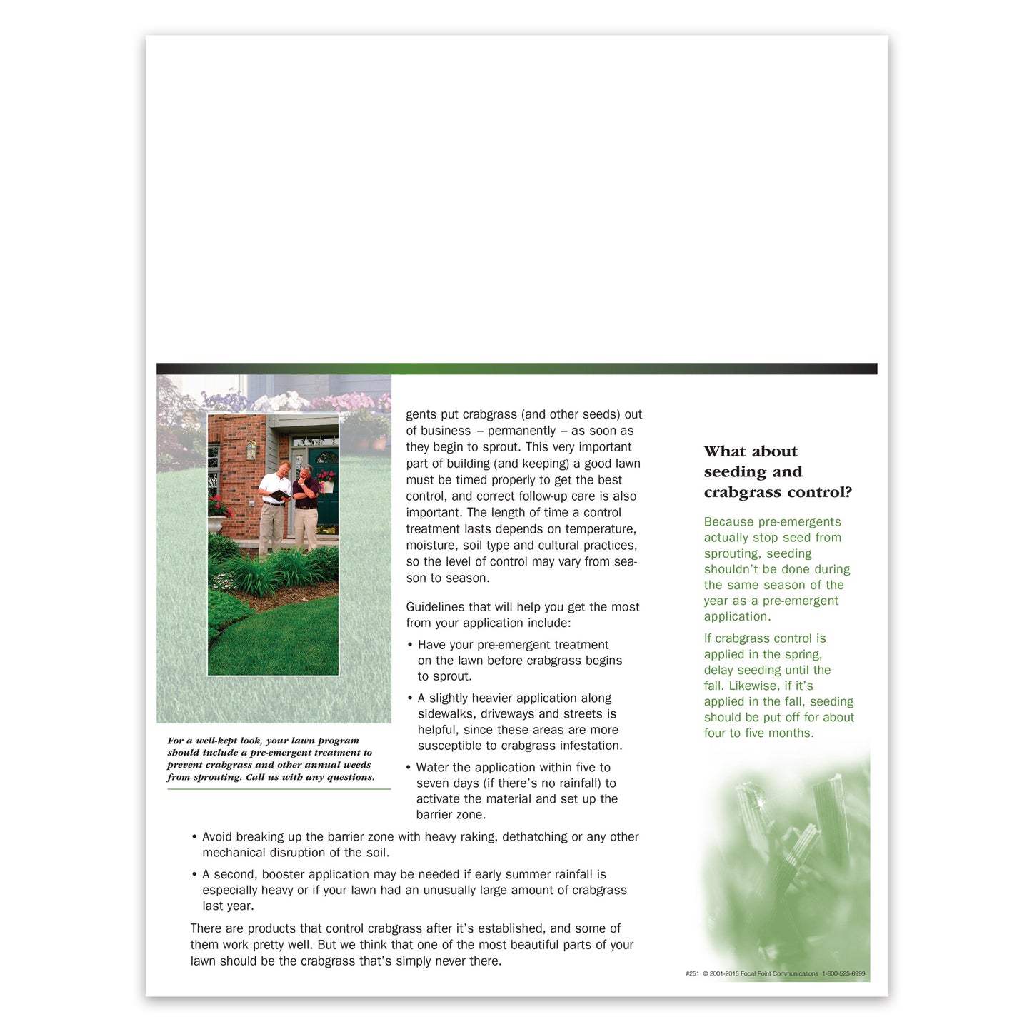 #251 - Crabgrass Control Bulletin