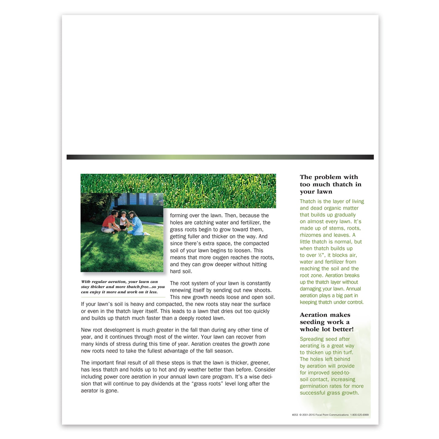 #253 - Lawn Aeration Bulletin