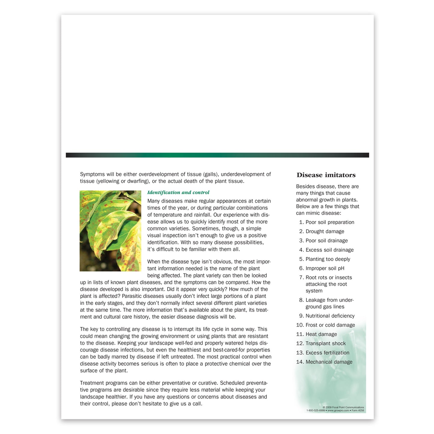 #258 - Disease Management Bulletin