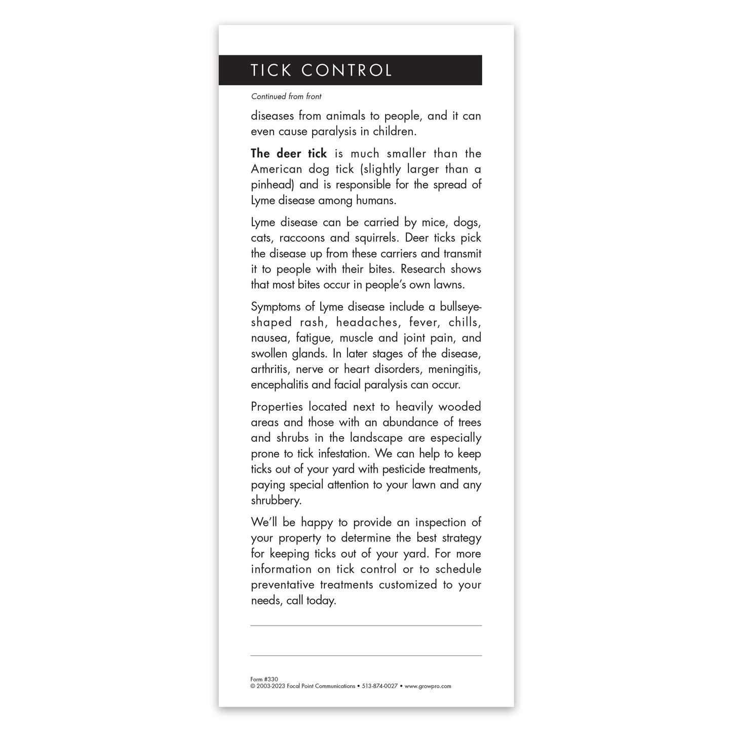 #330 - Tick Control Grow Note