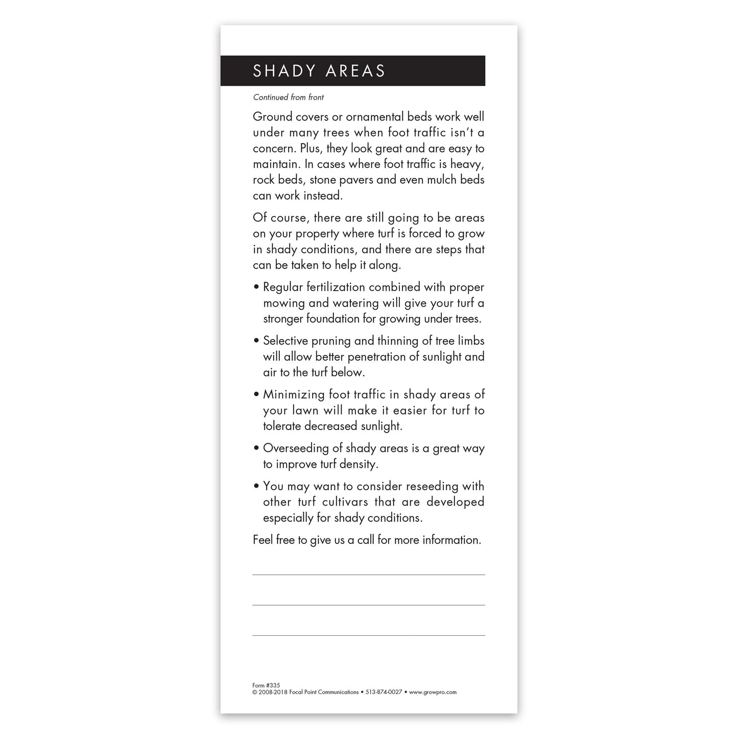 #335 - Shady Areas Grow Note