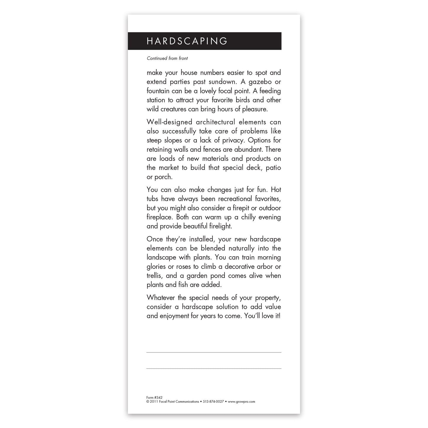 #342 - Hardscaping Grow Note