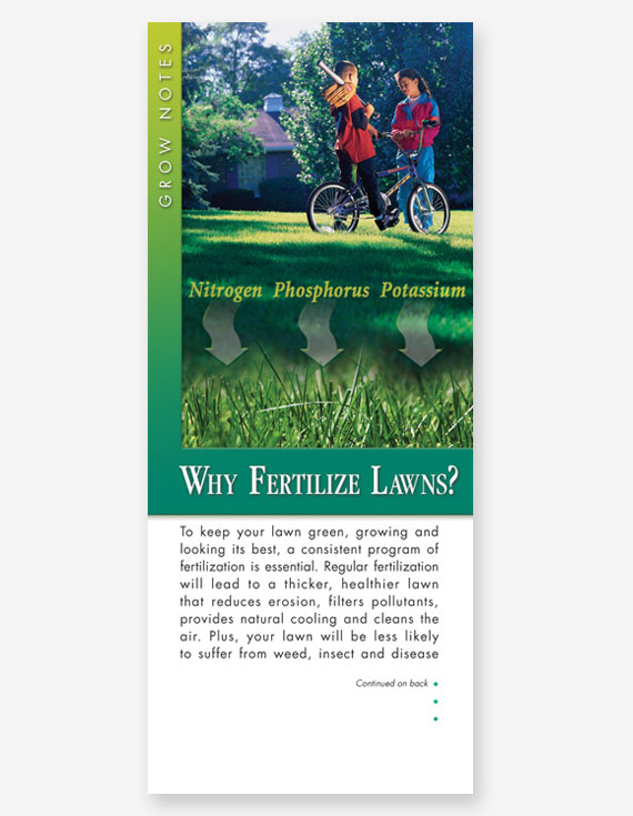 #332 - Why Fertilize Lawns Grow Note