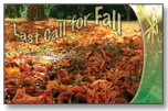 #835 - Fall Clean-up Jumbo Postcard