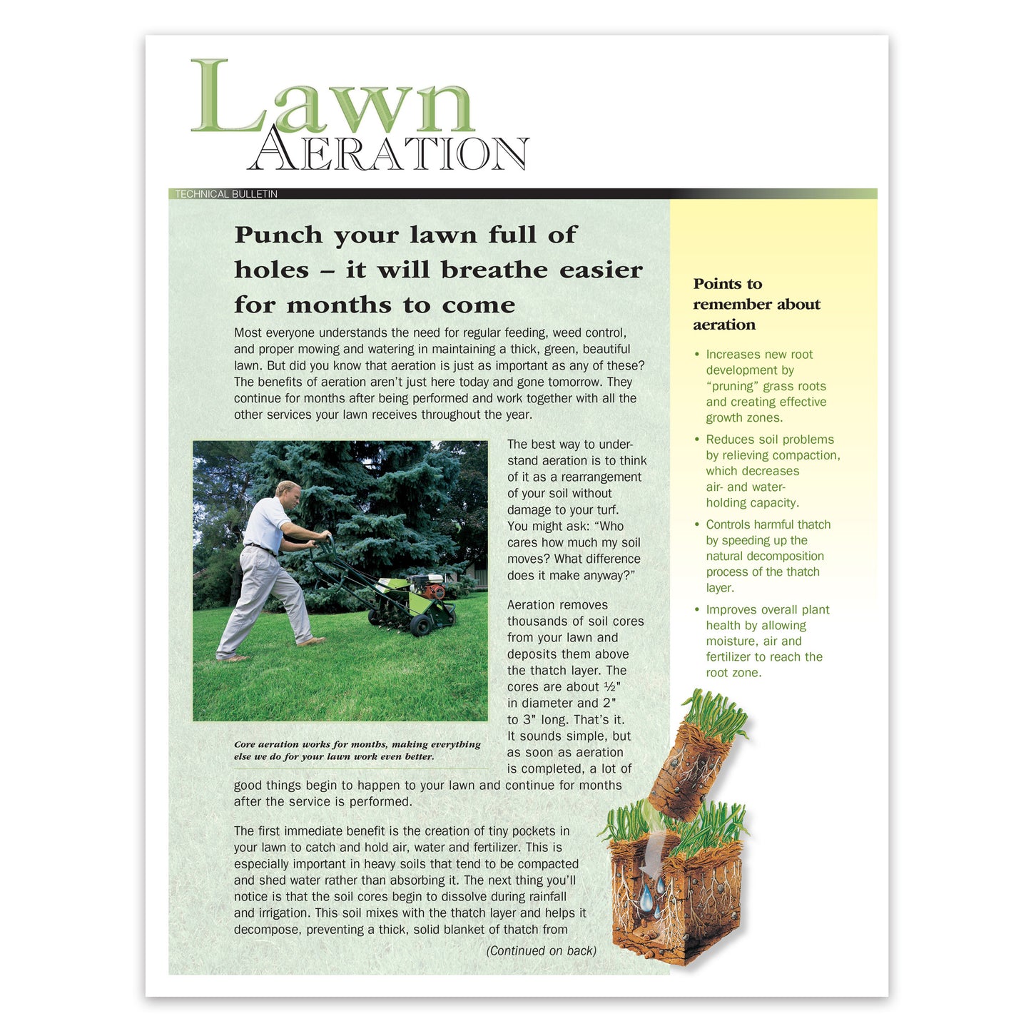 #253 - Lawn Aeration Bulletin