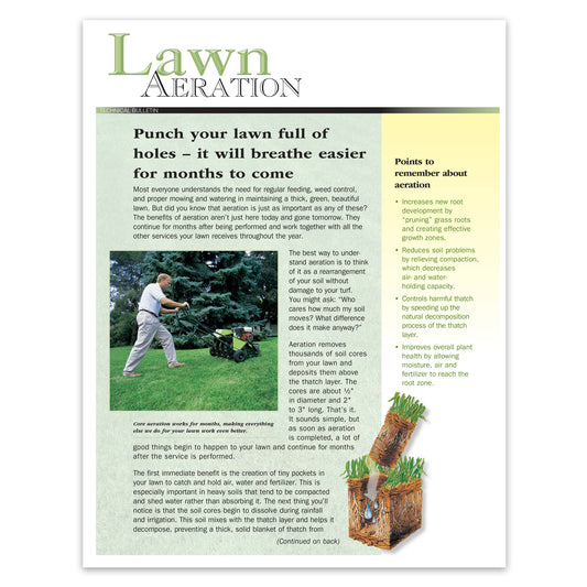 #253 - Lawn Aeration Bulletin
