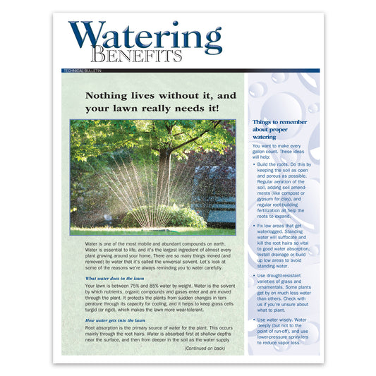 #256 - Watering Benefits Bulletin