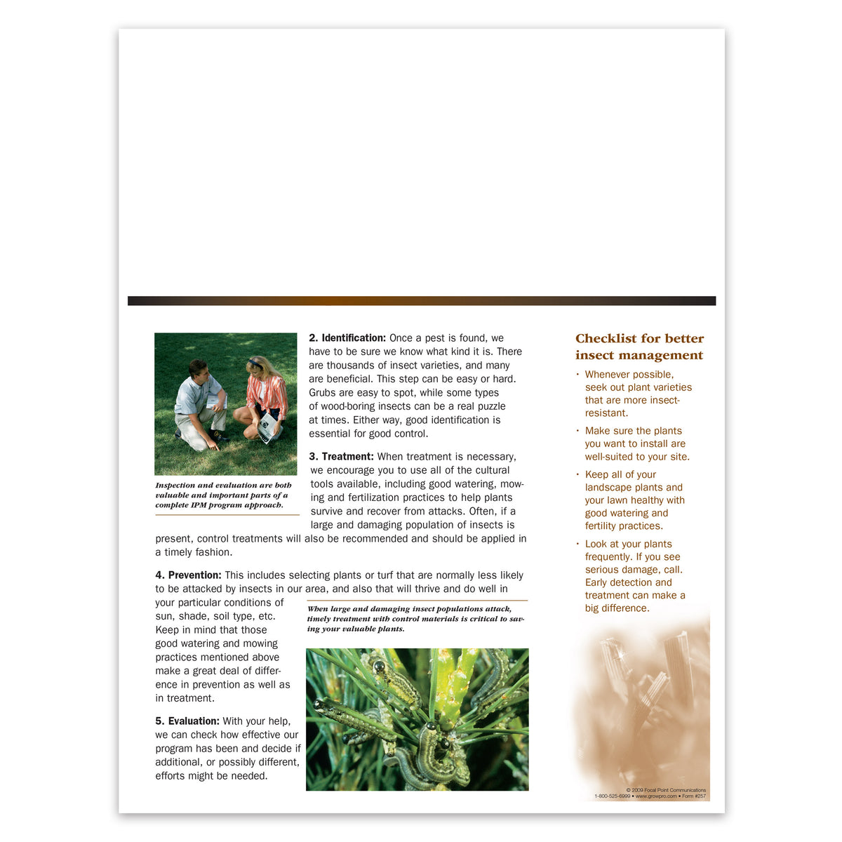 Lab 257 Insects #257 - Insect Management Bulletin – Focal Point Communications - Growpro