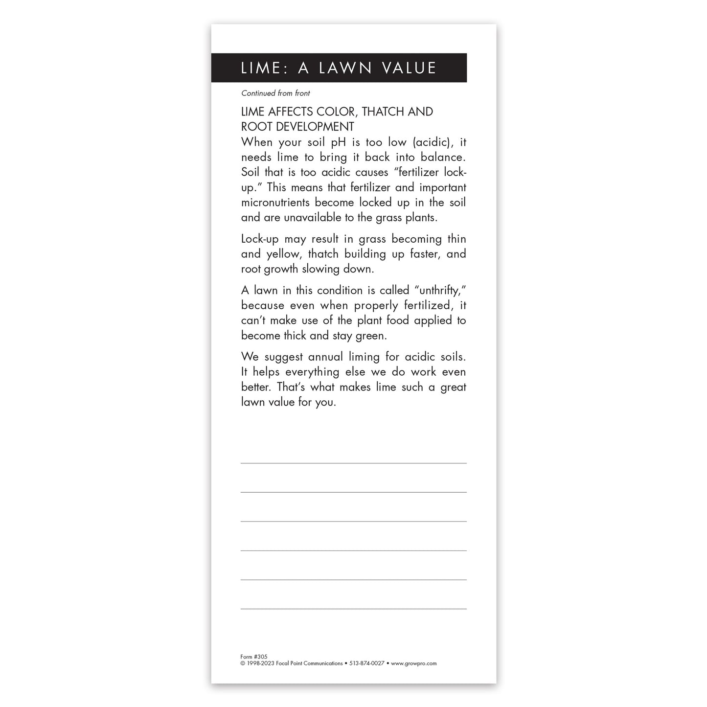 #305 - Lime Grow Note