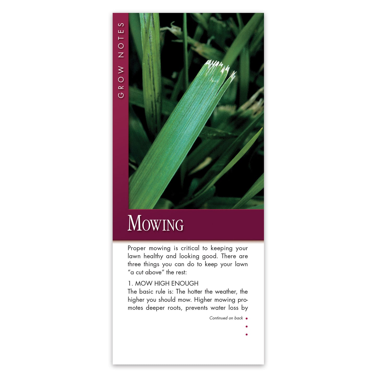 #309 - Mowing Grow Note