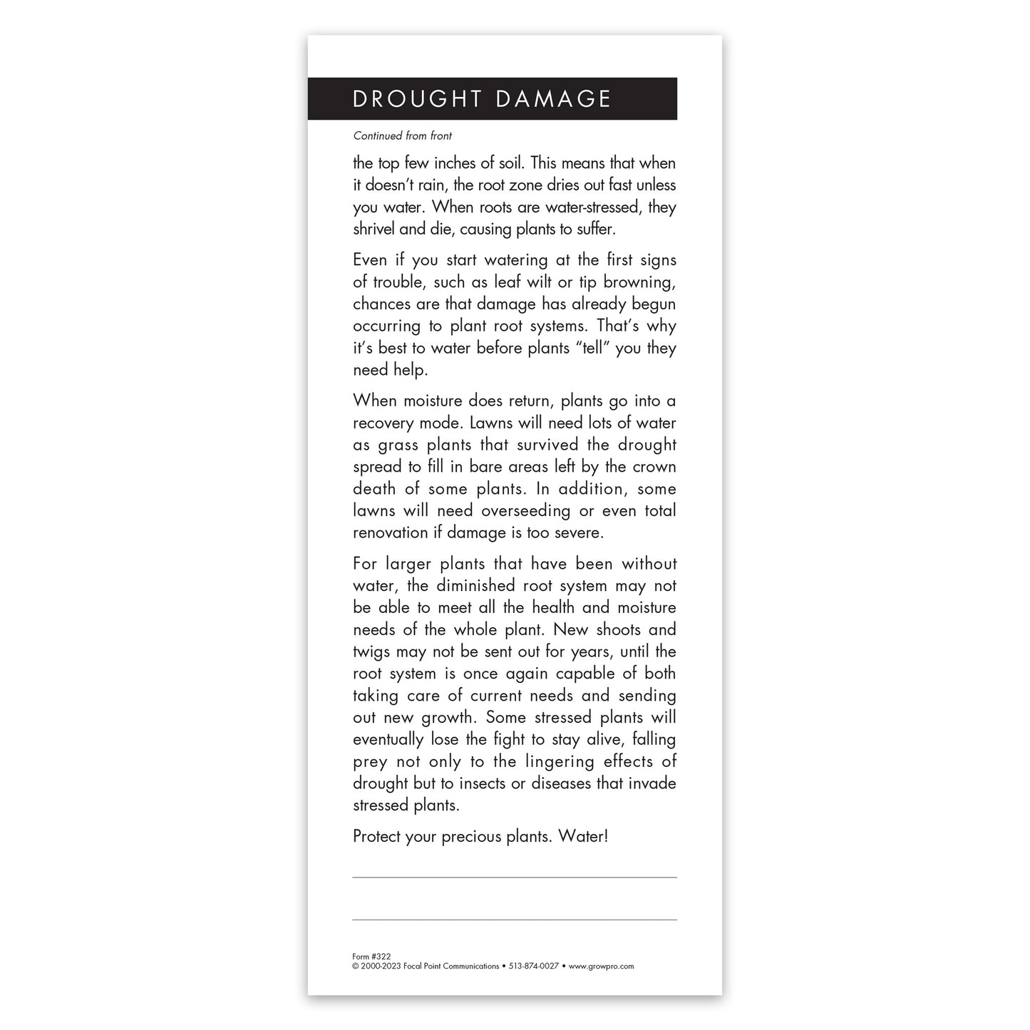 #322 - Drought Damage Grow Note