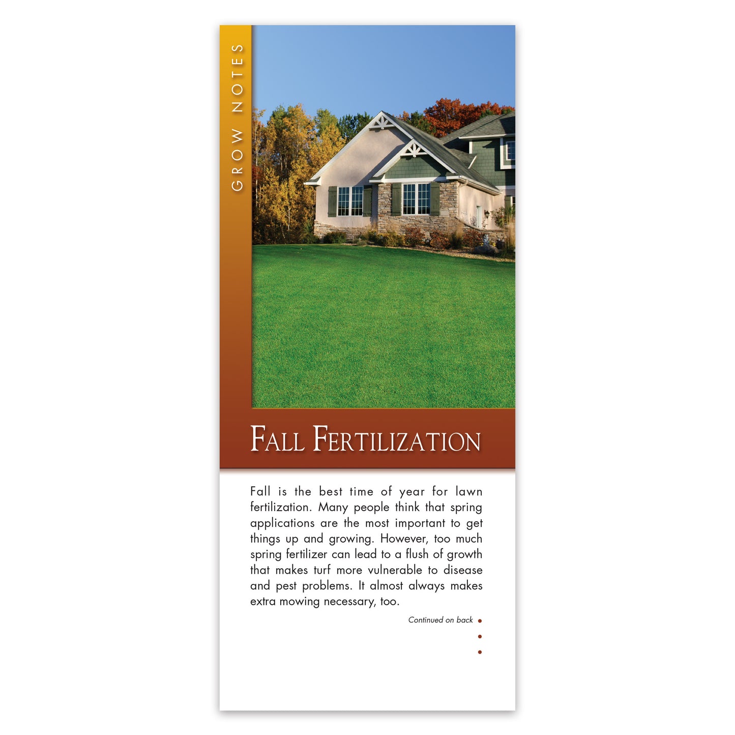 #338 - Fall Fertilization Grow Note